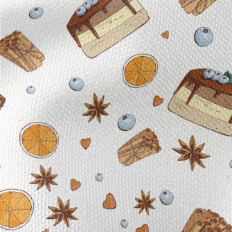 Blueberry Cake With Spices Waterproof Canvas