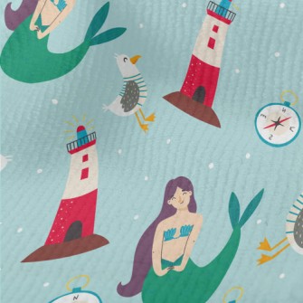 Mermaid And Seagull Lighthouse Terry