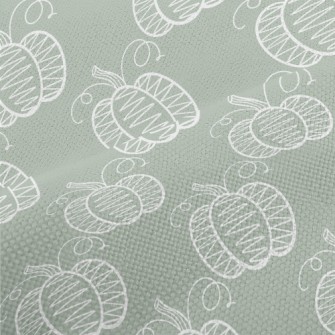 Simple Hand Drawn Pumpkin Performance Linen