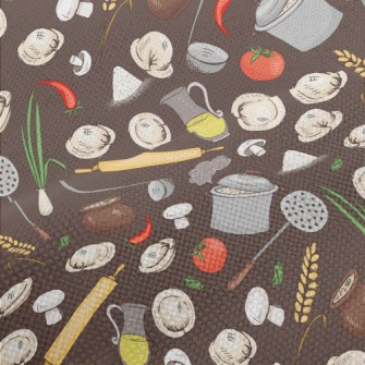 Kitchen Utensils And Ingredien Performance Linen