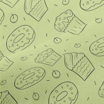 Simple Cupcakes And Donuts Performance Linen