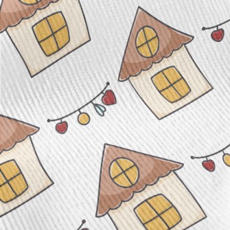 Hand Drawn Cute House And Chri Standard Corduroy