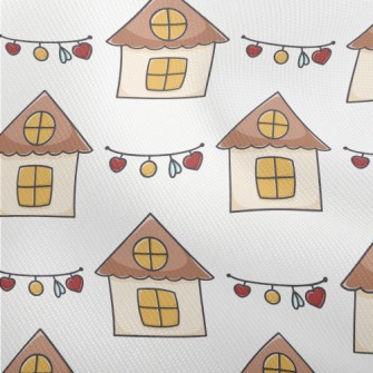 Hand Drawn Cute House And Chri Dobby