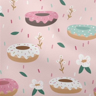 Colorful Donuts And Flowers Dobby