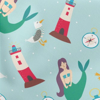 Mermaid And Seagull Lighthouse Stretch Ponte