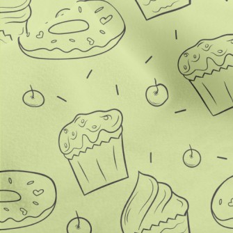 Simple Cupcakes And Donuts Micro Fleece