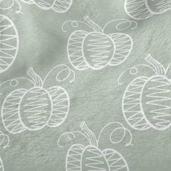 Simple Hand Drawn Pumpkin Minky