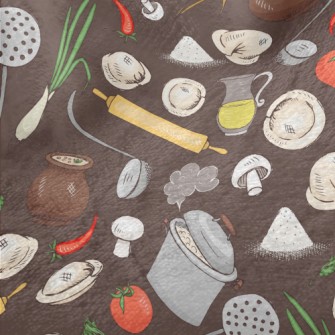 Kitchen Utensils And Ingredien Minky