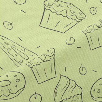 Simple Cupcakes And Donuts Piqué