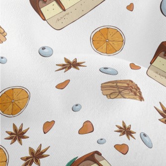 Blueberry Cake With Spices Lightweight Performance Linen