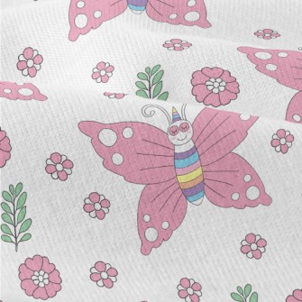 Pink Butterflies And Flowers Modern Jersey