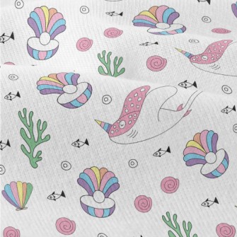Colorful Unicorn Stingray And  Modern Jersey
