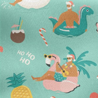 A Hot Tropical Christmas Jersey Backed Fleece