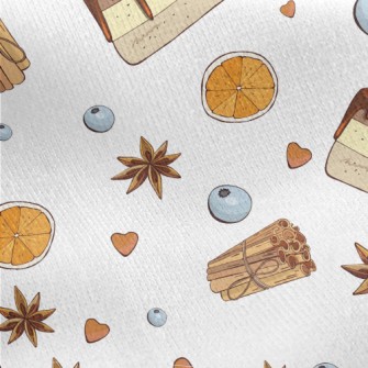 Blueberry Cake With Spices Jersey Backed Fleece