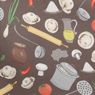 Kitchen Utensils And Ingredien Pongee