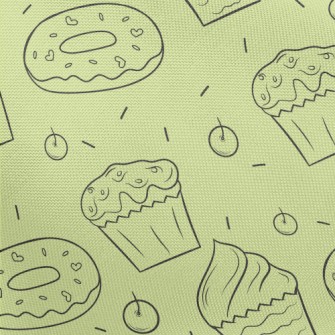 Simple Cupcakes And Donuts Pongee