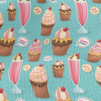 Sweet Cherry Drink And Cupcake Stretch Jersey