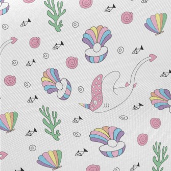 Colorful Unicorn Stingray And  Midweight Cotton Poplin