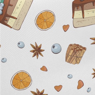 Blueberry Cake With Spices Midweight Cotton Poplin