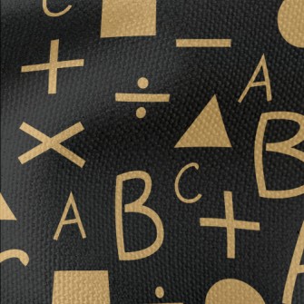 English And Mathematical Geome Waterproof Canvas