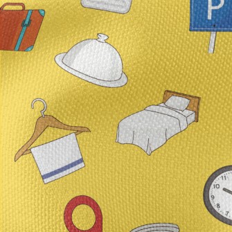 Hotel Service Pattern Waterproof Canvas