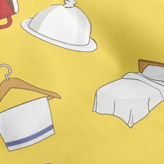 Hotel Service Pattern Micro Fleece