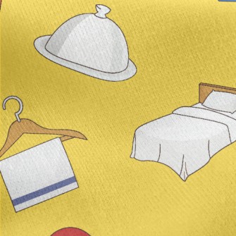 Hotel Service Pattern Jersey Backed Fleece