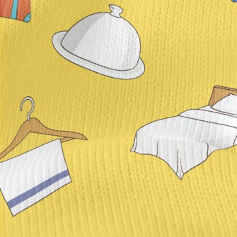 Hotel Service Pattern Stretch Jersey