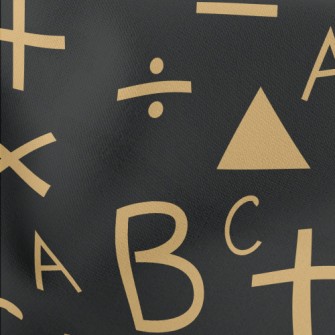 English And Mathematical Geome Lightweight Cotton Poplin