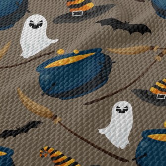 Ghost Mystical Witch Soup Birdseye Piqué
