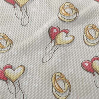 Love Balloon Rings Birdseye Piqué