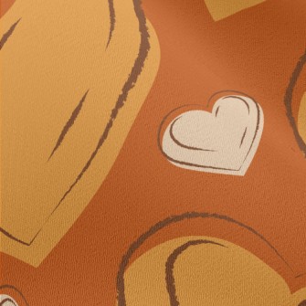 Line Art Love Heart Chiffon