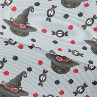 Black Cat In Witch Hat Waterproof Oxford