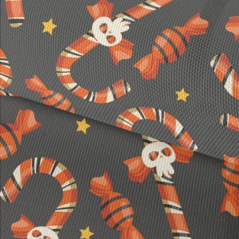 Skull Face Candy Cane Waterproof Oxford