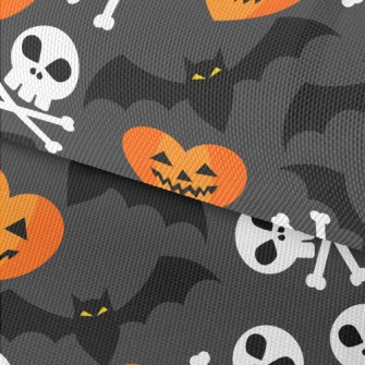 Pumpkin Face Bat Skull Waterproof Oxford