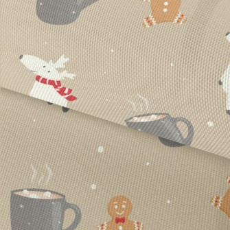 Gingerbread Man And Little Elk Waterproof Oxford