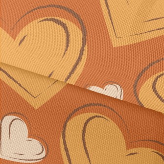 Line Art Love Heart Waterproof Oxford