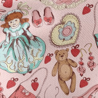 Princess Style Strawberry Dres Waterproof Canvas