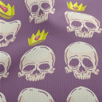 Crown Skull Athletic Mesh Flat Back