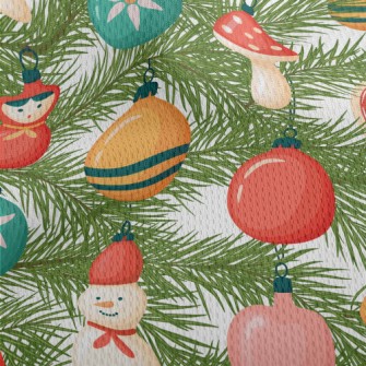 Christmas Tree Cute Decoration Athletic Mesh Flat Back