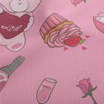 Valentine's Day Dessert Gi Athletic Mesh Flat Back
