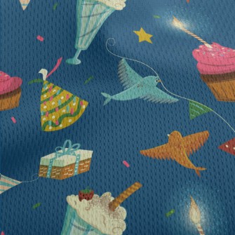 Warm Birthday Party Athletic Mesh Flat Back