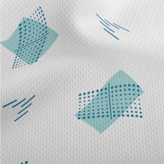 Rectangle Dots Athletic Mesh Flat Back