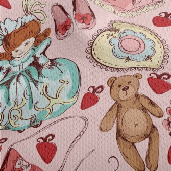 Princess Style Strawberry Dres Athletic Mesh Flat Back