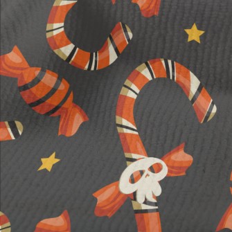 Skull Face Candy Cane Terry
