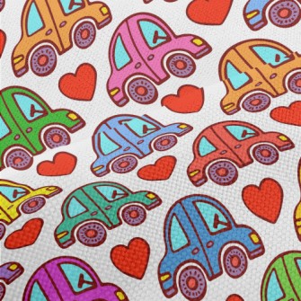 Colorful Love Car Performance Linen