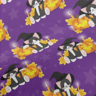 Witch Cat And Evil Pumpkin Performance Linen