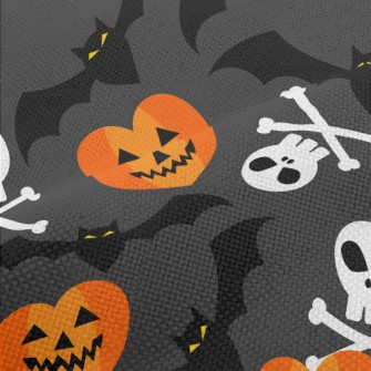 Pumpkin Face Bat Skull Performance Linen