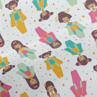 Japanese Kimono Girl Performance Linen