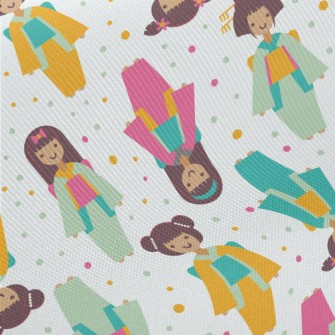 Japanese Kimono Girl Twill